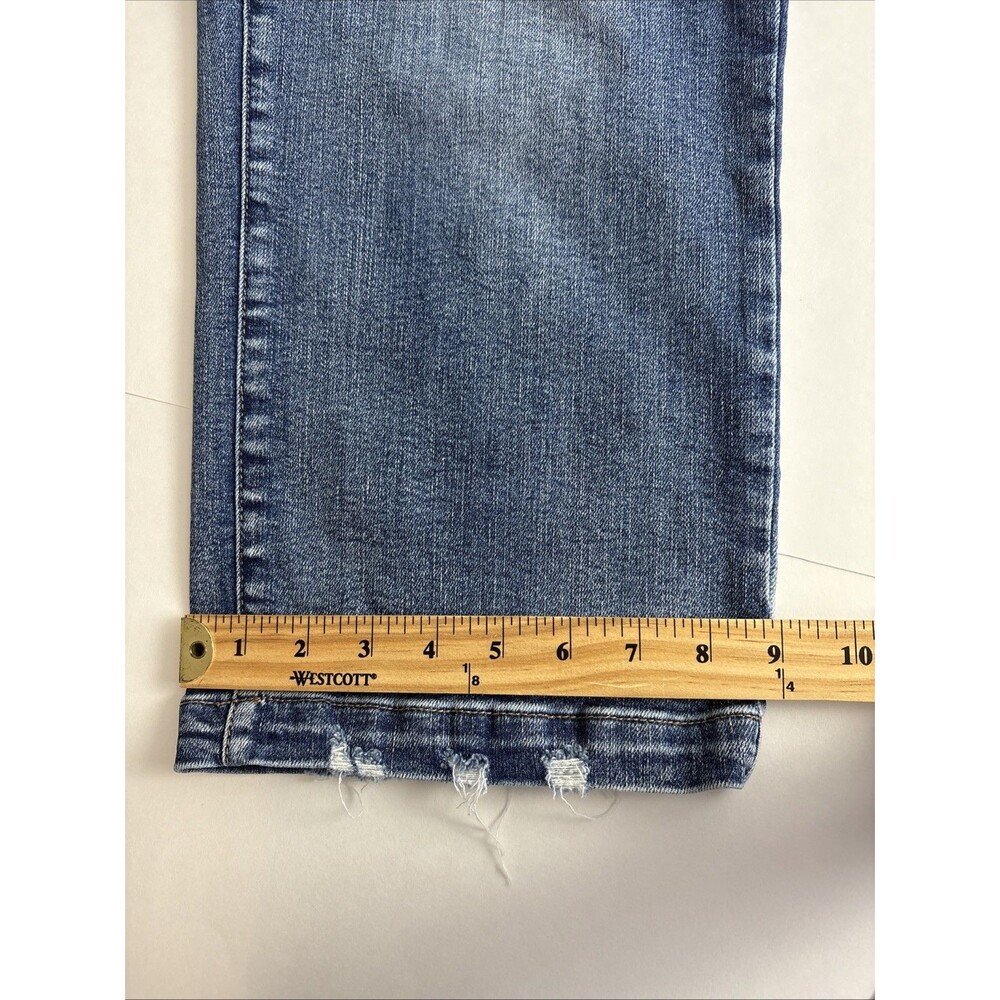 Judy Blue Womens Jeans Adult Size 14W Wide Leg Medium Wash Stretch Pockets - Picture 9 of 10